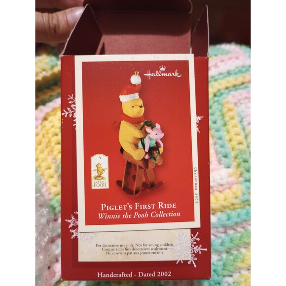 Hallmark Keepsake Piglets First Ride Winnie the Pooh Ornament - Picture 2 of 9